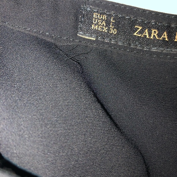 Black tunic style loose light blouse, size L - Picture 6 of 6